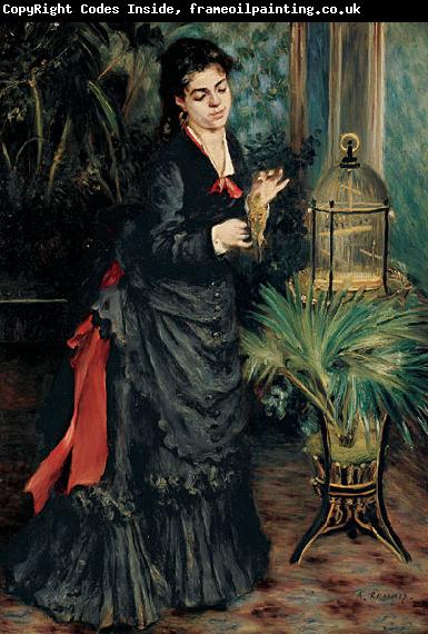 Pierre Auguste Renoir Woman with a Parrot